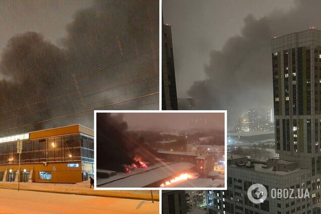 В Москве разгорелся масштабный пожар на заводе спецавтомобилей. Фото и видео