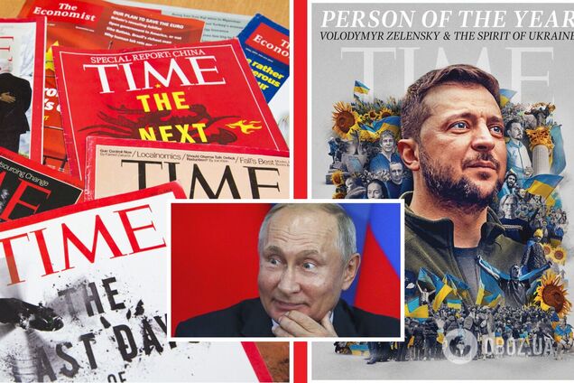 Без Зеленского, зато с Путиным: журнал Time объявил претендентов на звание 'Человек года 2023'