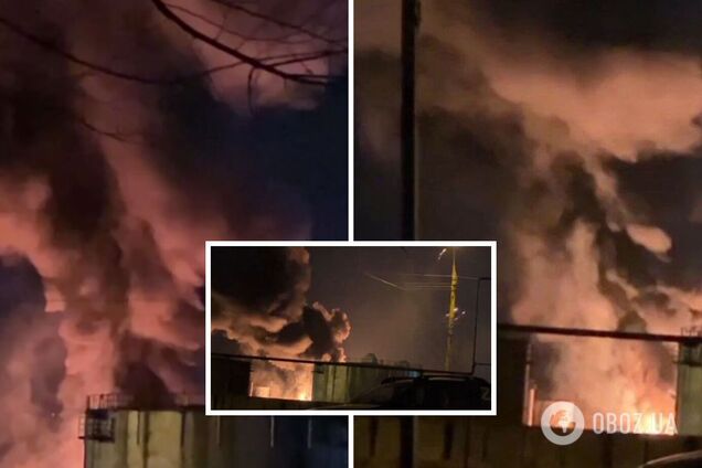 Окупанти поскаржилися на атаку дронів на нафтобазу в Луганську: спалахнула потужна пожежа. Фото і відео