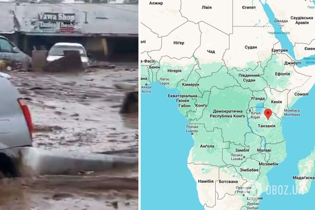 Потік зніс із фундаментів будинки: у Танзанії через повінь та зсуви ґрунту загинуло щонайменше 47 людей. Відео 