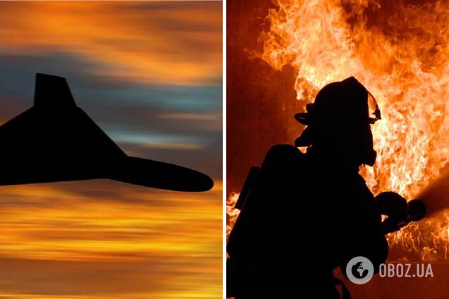 Оккупанты дронами атаковали объект инфраструктуры во Львовской области: вспыхнул пожар