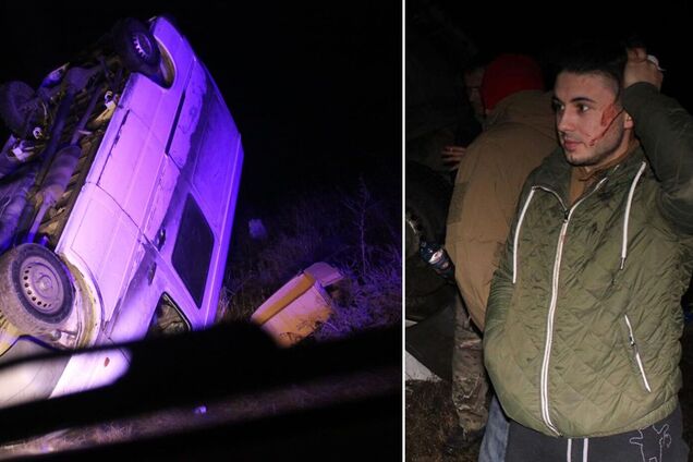 Перевернутая машина и Тополя в крови: группа 'Антитела' рассказала о ДТП во время волонтерской миссии. Фото