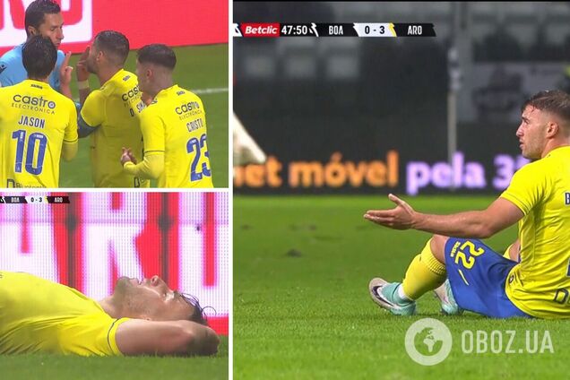 Скандал дня. Травмованого ексфутболіста збірної України замість допомоги лікарів вигнали з поля у Португалії. Відео