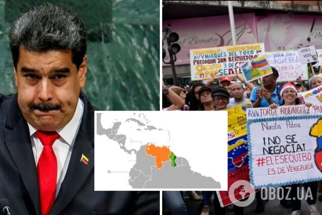 Диктатор Венесуэлы объявил о подготовке к аннексии части Гайаны: что известно