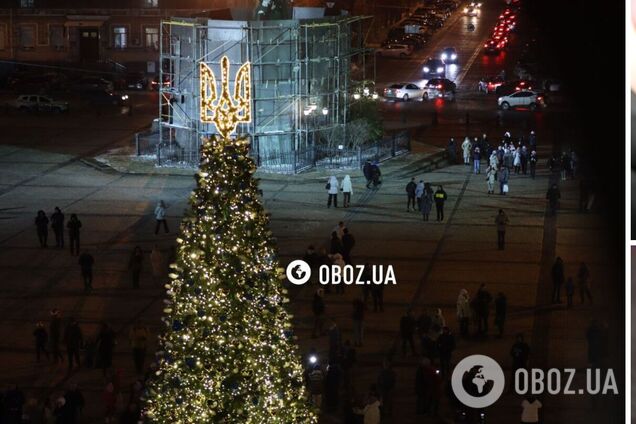 В Киеве зажгли главную елку страны: впечатляющие фото