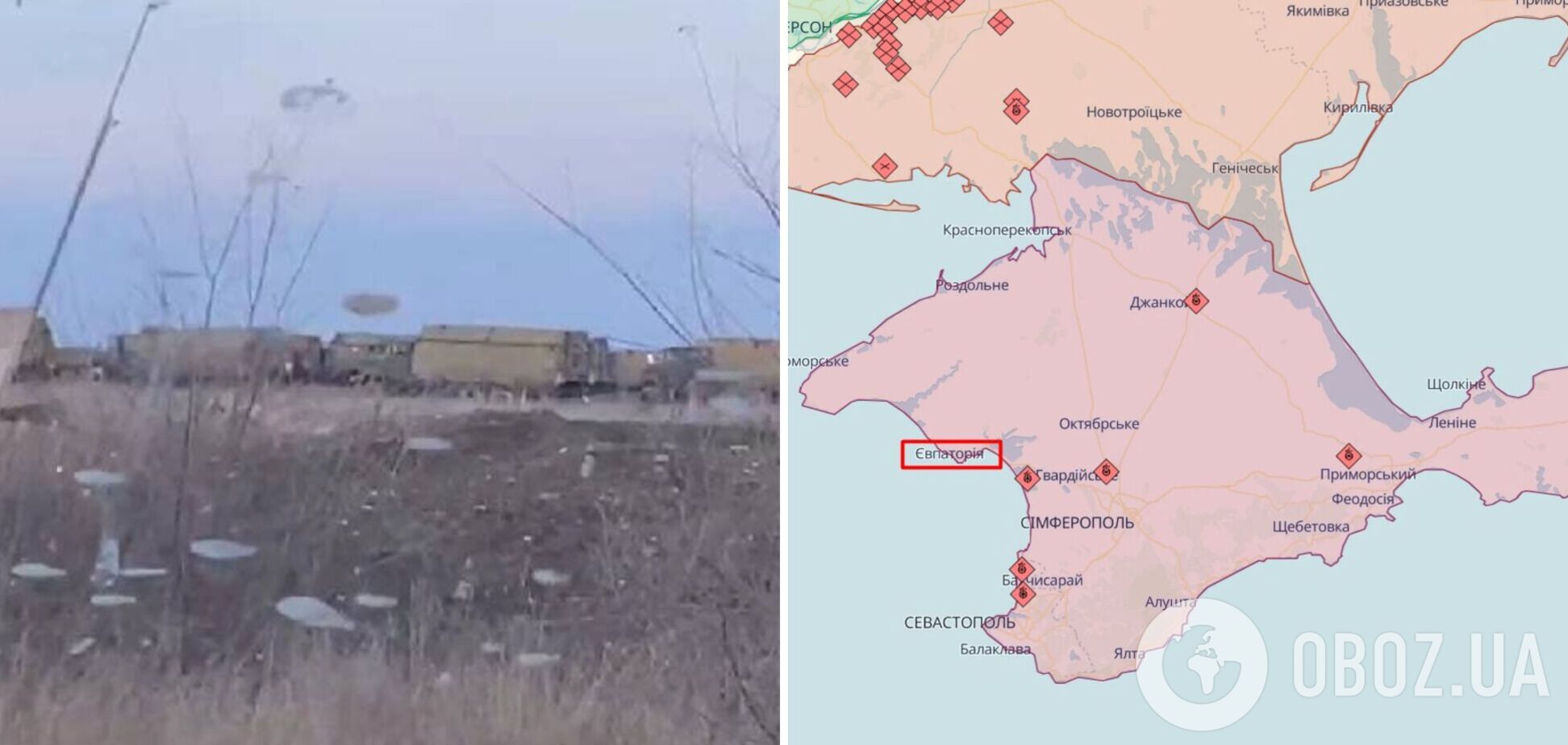 Окупанти намагались замаскуватись: 'Атеш' виявив штаб одного з підрозділів армії Путіна в Євпаторії. Фото і відео