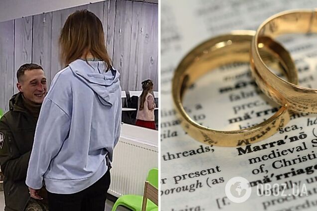 Она сказала 'да!' Воин ВСУ сделал предложение воспитательнице перед десятками малышей и устроил с полицейскими 'дикие танцы'