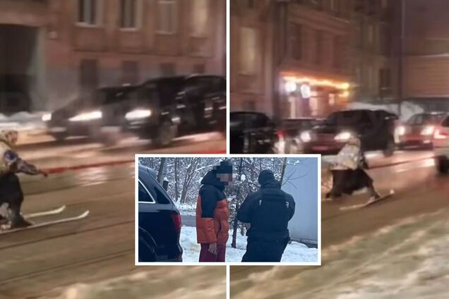 У Львові поліція оштрафувала блогера, який 'замаскувався' під бабусю і катався на лижах: дані про нього передали у військкомат