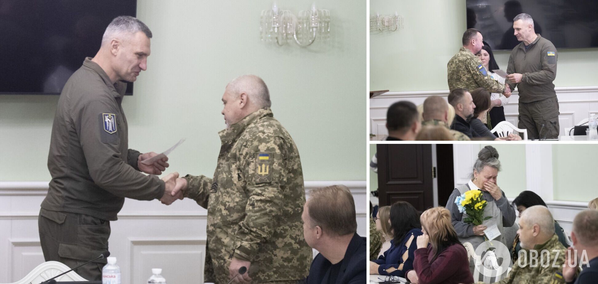 'Ви ризикуєте своїм життям, щоб Україна була вільною': Кличко вручив ордери на квартири киянам-захисникам