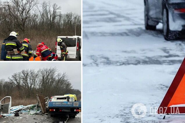 На Харківщині трапилася потрійна ДТП: загинуло шестеро осіб, двоє отримали травми. Фото
