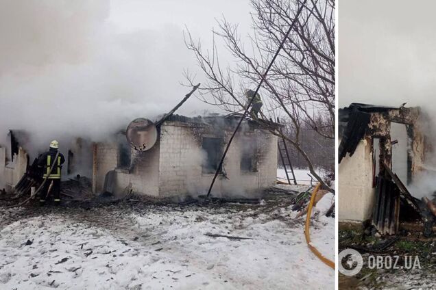 В Житомирской области в пожаре погибли трое маленьких детей. Фото с места трагедии
