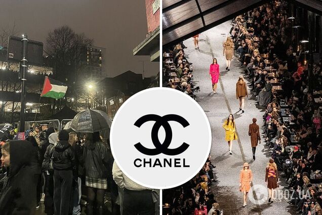 Показ Chanel в Англии обернулся скандалом: почему он побудил людей выйти на пропалестинский митинг