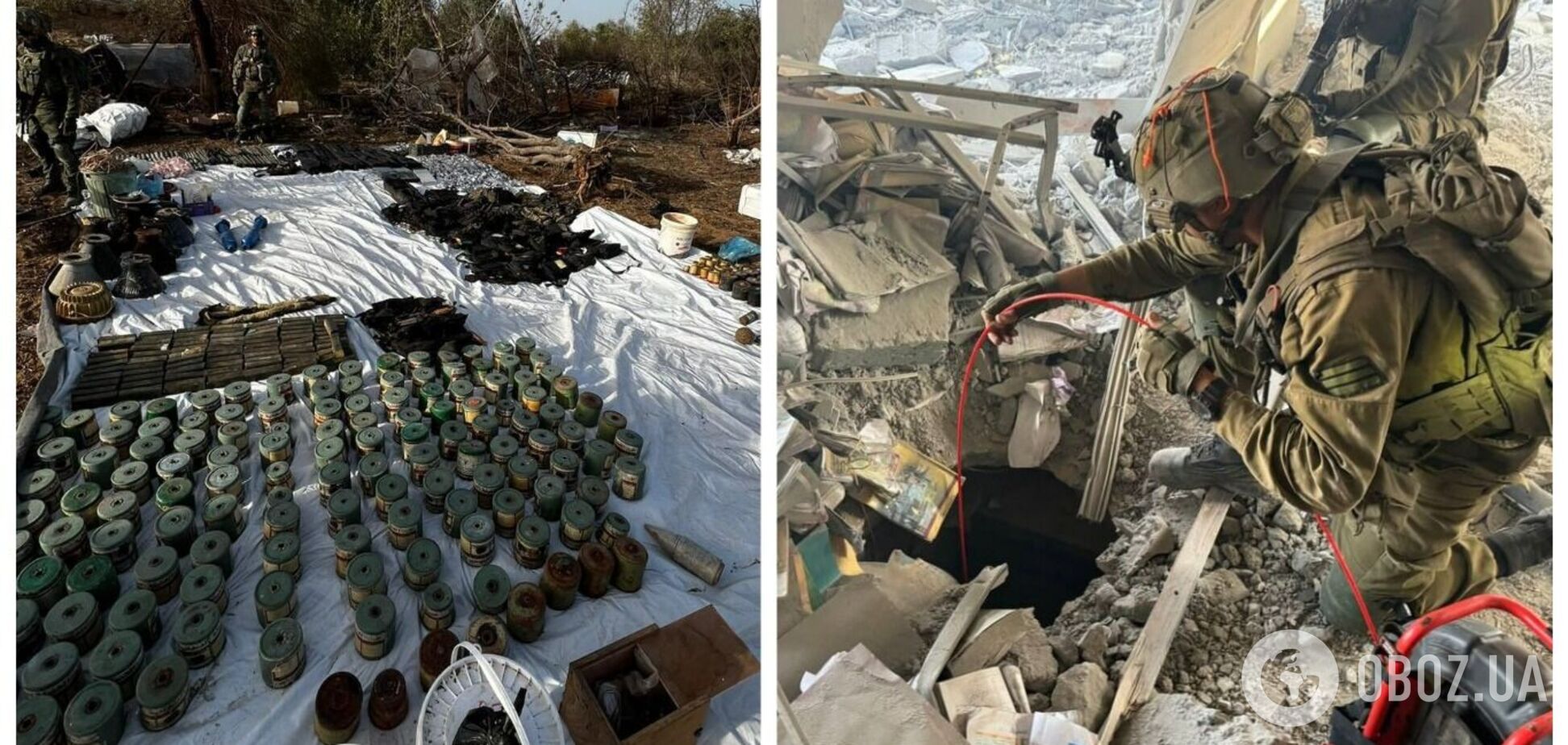 Армія оборони Ізраїлю показала тунель до сховку ХАМАС у школі в секторі Гази: фото