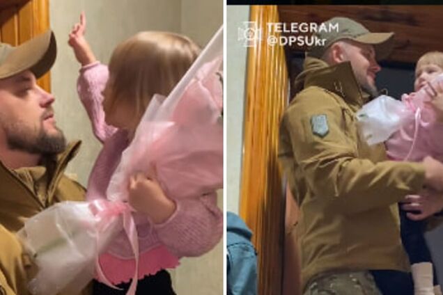 'Я вдома!' Маленька дівчинка дочекалася тата-прикордонника. Зворушливе відео