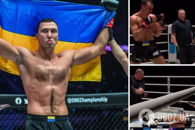 Український суперваговик брутальним нокаутом у другому раунді завоював титул чемпіона світу з тайського боксу. Відео