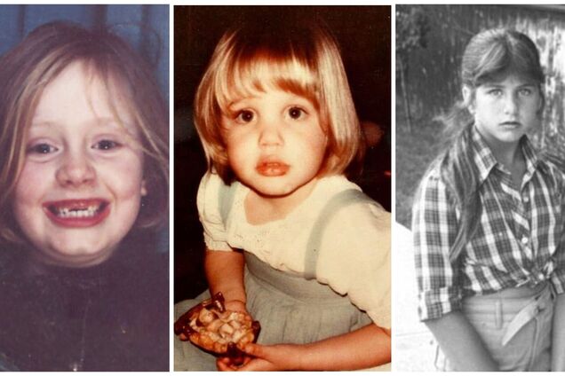 Адель, Анджелина Джоли, Энистон и другие: как мировые звезды выглядели в детстве. Фото