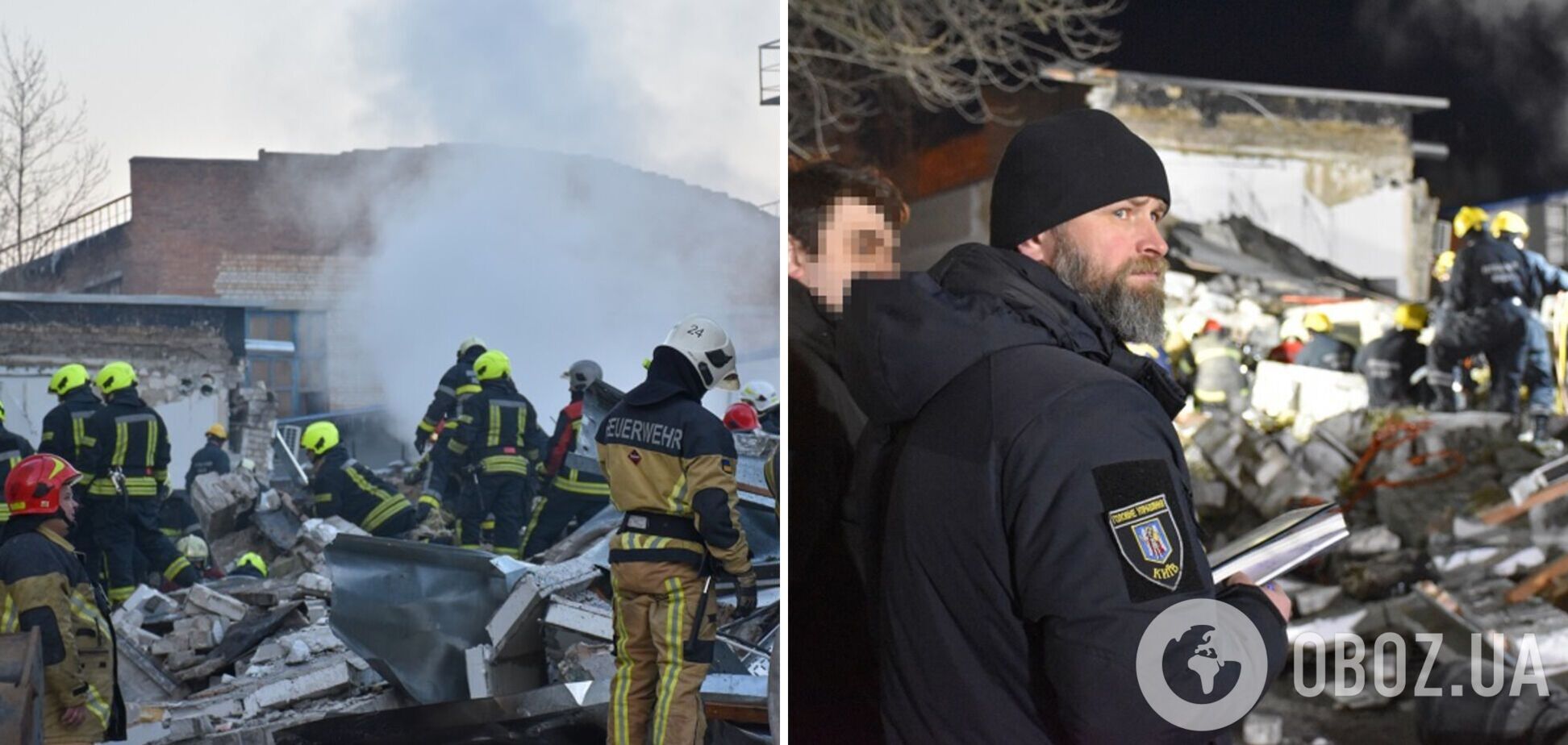 В Киеве задержан руководитель предприятия, где накануне раздался взрыв и погибли люди. Фото