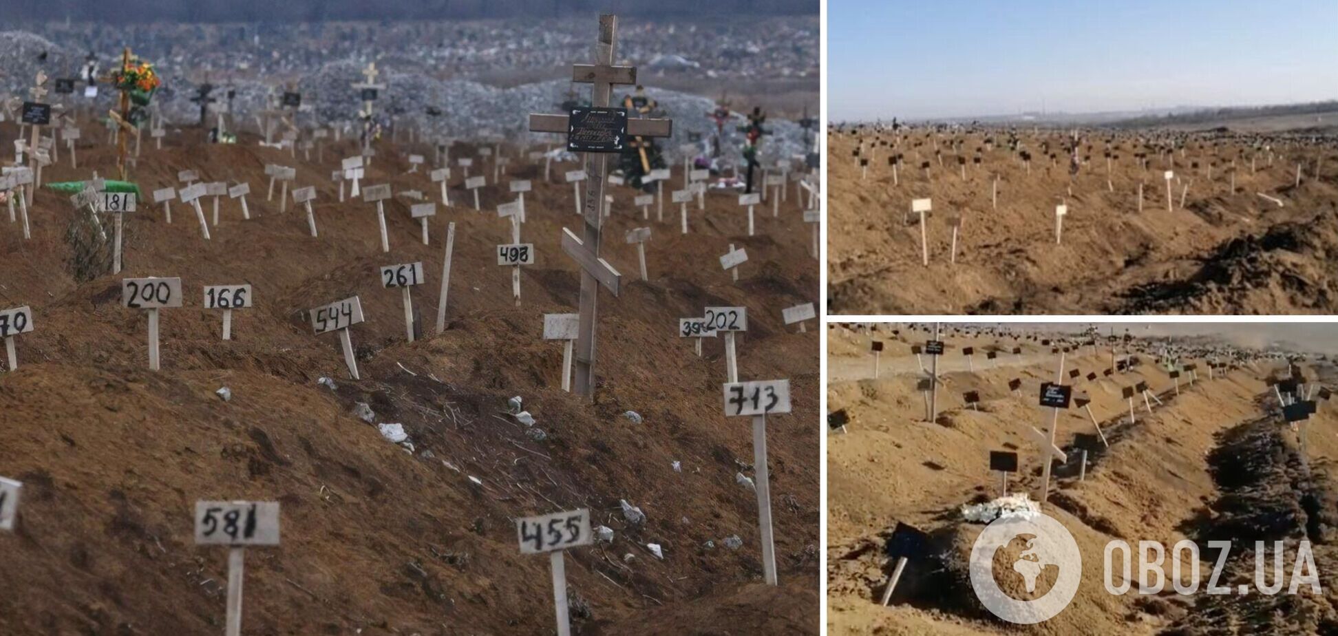 Километры безымянных могил: кладбище в Мариуполе разрослось до ужасающих масштабов. Видео