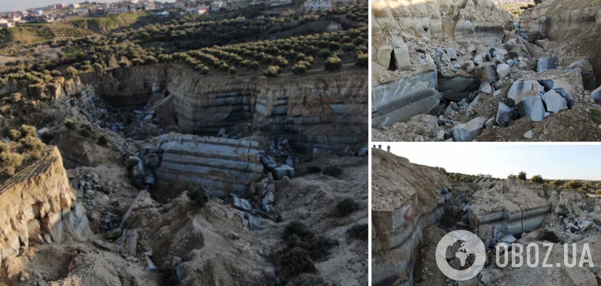 У Туреччині після землетрусу утворився розлом завглибшки 30 метрів. Фото й відео