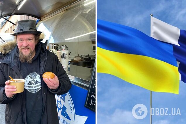 Финский актер, прославившийся в РФ, продает борщ с пампушками, чтобы помочь Украине. Фото