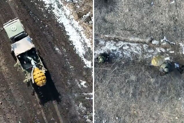 Воїни 59-ї бригади скинули гранати на голови окупантам