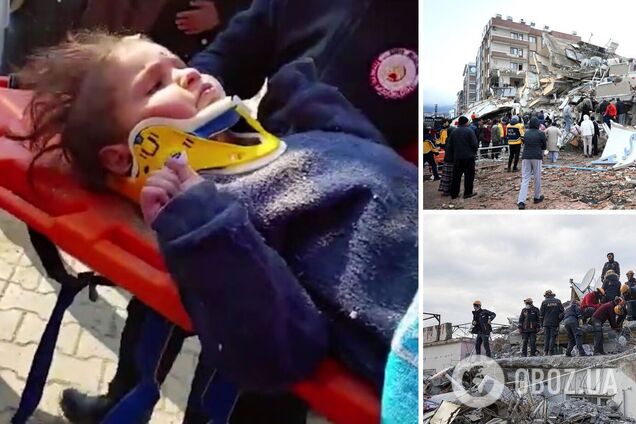 В Турции достали из-под завалов живого ребенка