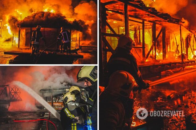 Спасатели засилили пожар на площади 200 кв. м.