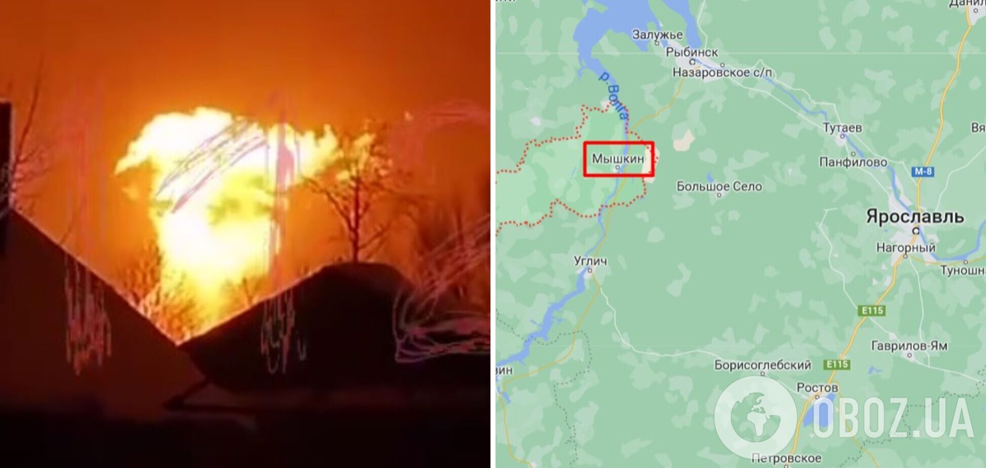 У Росії чергова 'бавовна': після вибуху загорівся газопровід, вогонь палає поблизу села. Відео 