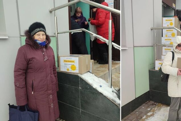 Фонд Ахметова продолжает выдавать проднаборы в Днепре