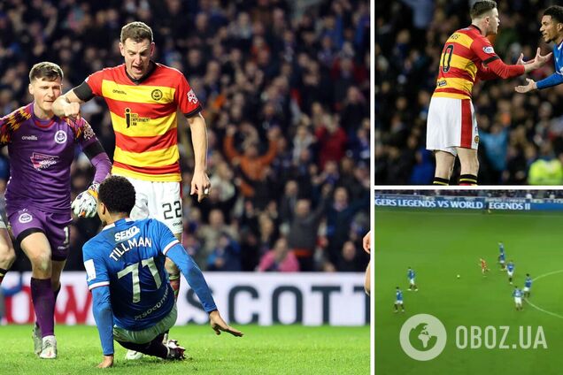 В Кубке Шотландии команда полностью замерла, дав сопернику забить гол. Видео