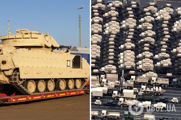 Американские БМП М2 Bradley уже в немецком порту Бременхафен: появились красноречивые фото