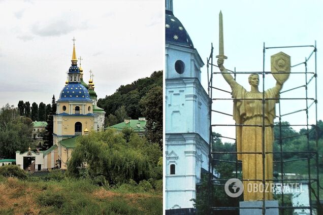 Модель монумента на территории монастыря