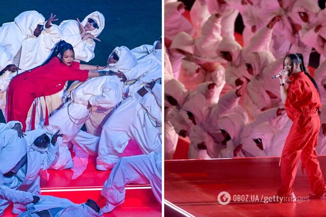 Танцівники Ріанни в однакових білосніжних костюмах стали мемом в мережі. Яскраві фото