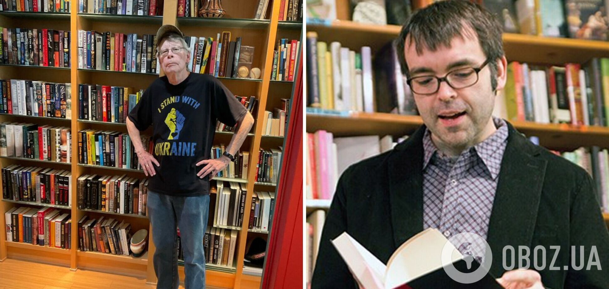 Стивен Кинг анонсировал выход книги своего младшего сына в кепке с надписью 'Украина'. Фото