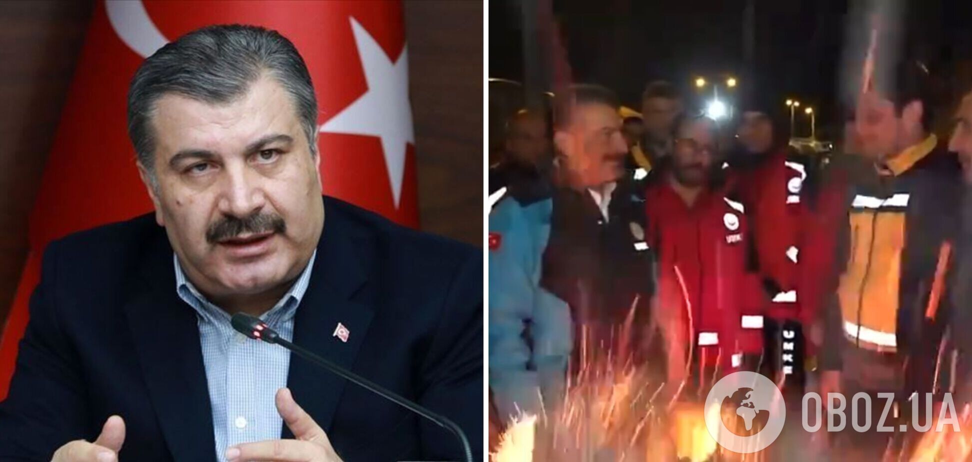 Говорили о последствиях землетрясения: во время интервью главы минздрава Турции произошел странный взрыв. Видео