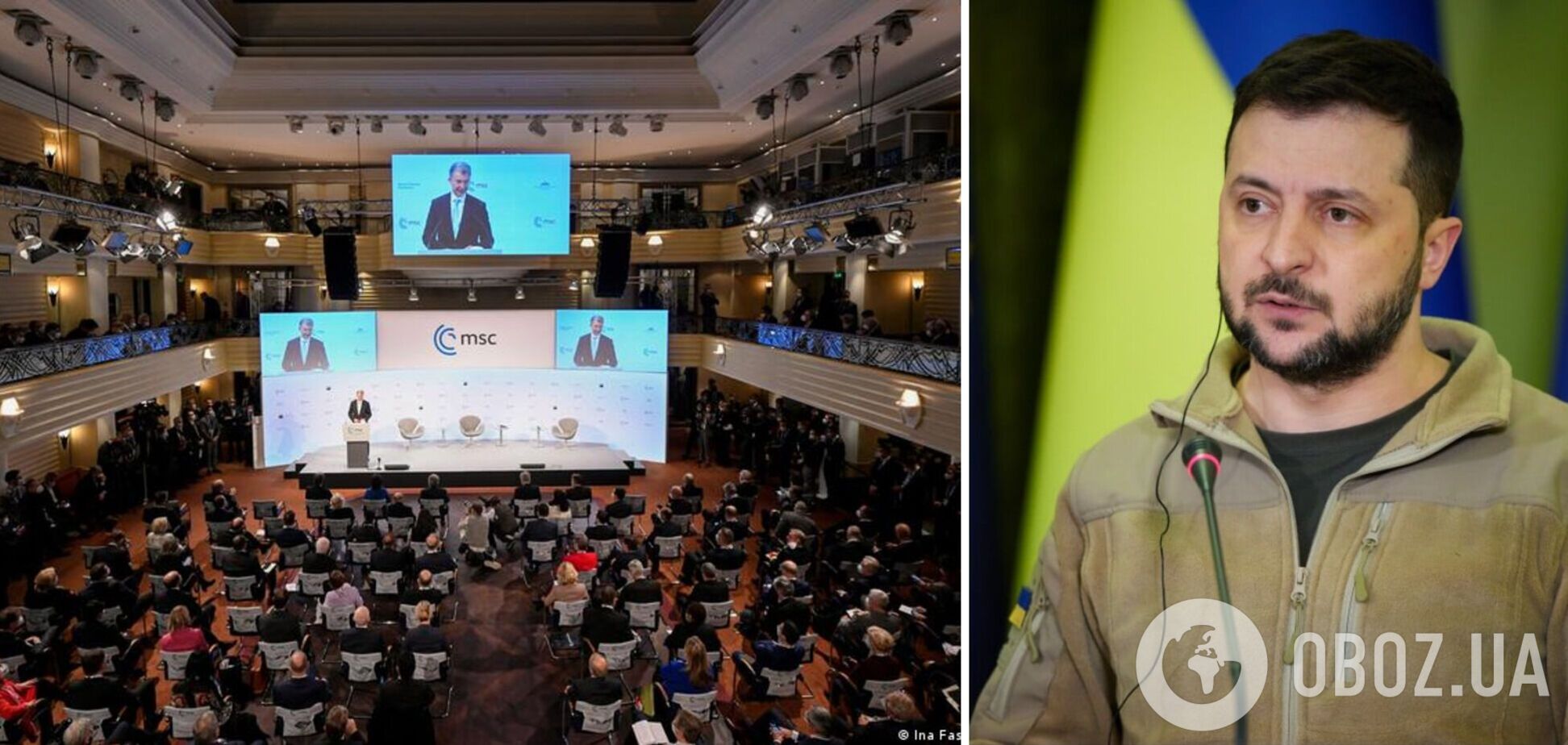 'Украинской победе нет альтернативы': Зеленский на Мюнхенской конференции сравнил Украину с Давидом и призвал остановить РФ