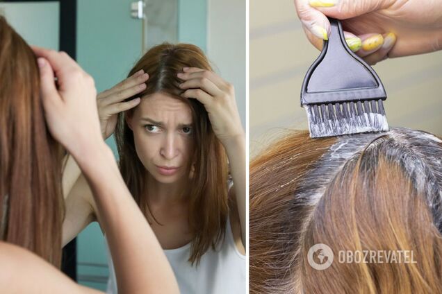 Как закрасить седые волосы, не используя краску: лайфхак, на который понадобится 20 минут