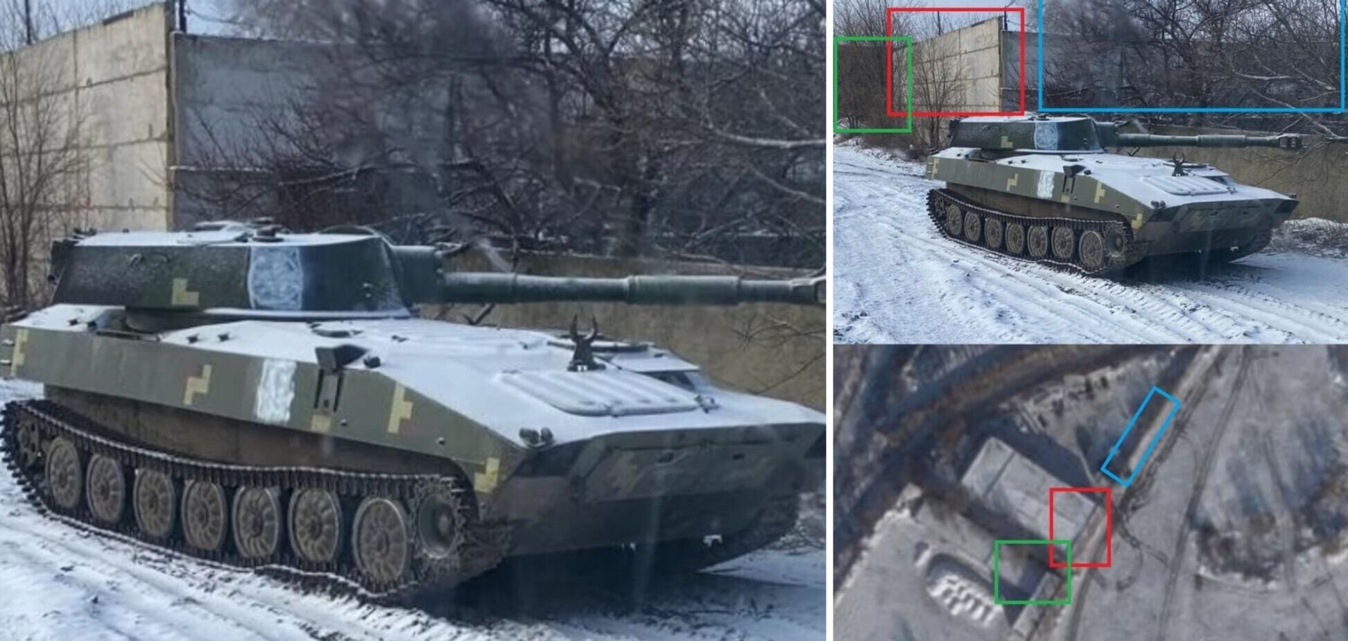 Российские пропагандисты случайно 'засветили' ремонтную базу военной техники под Луганском. Фото