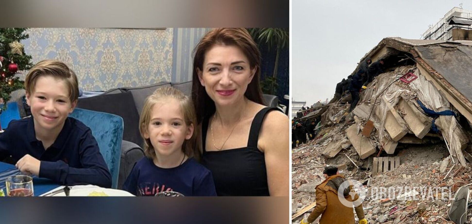 Українка Юлія Петрова разом із двома синами загинула під час землетрусу у Туреччині