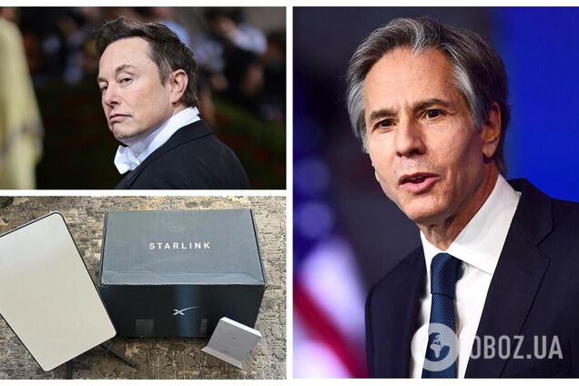 Блінкен: уряд США мав розмови з Ілоном Маском щодо використання Starlink в Україні