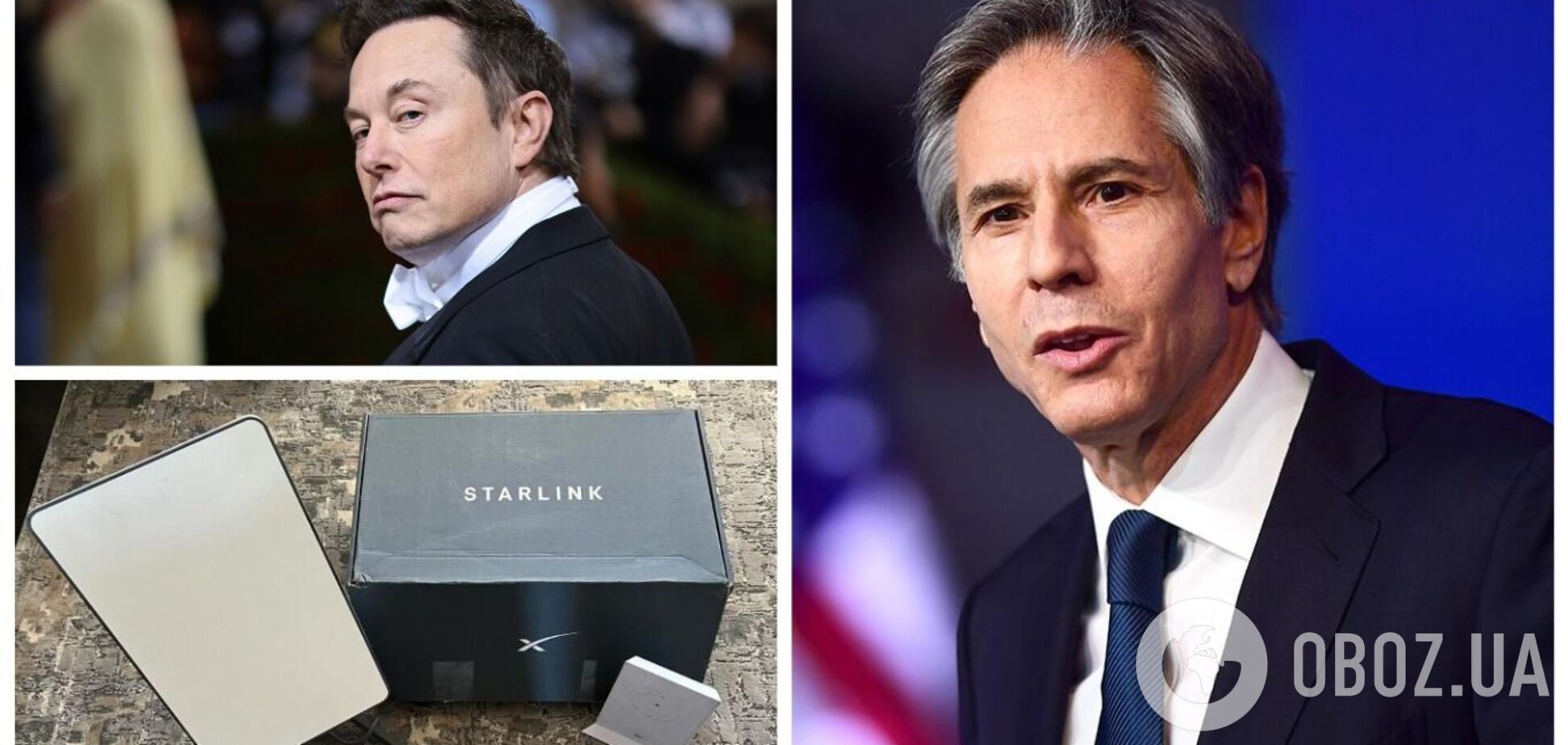 Блинкен: правительство США имело разговоры с Илоном Маском об использовании Starlink в Украине