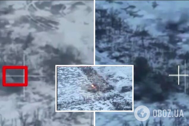 Защитники показали видео уничтожения двух российских танков