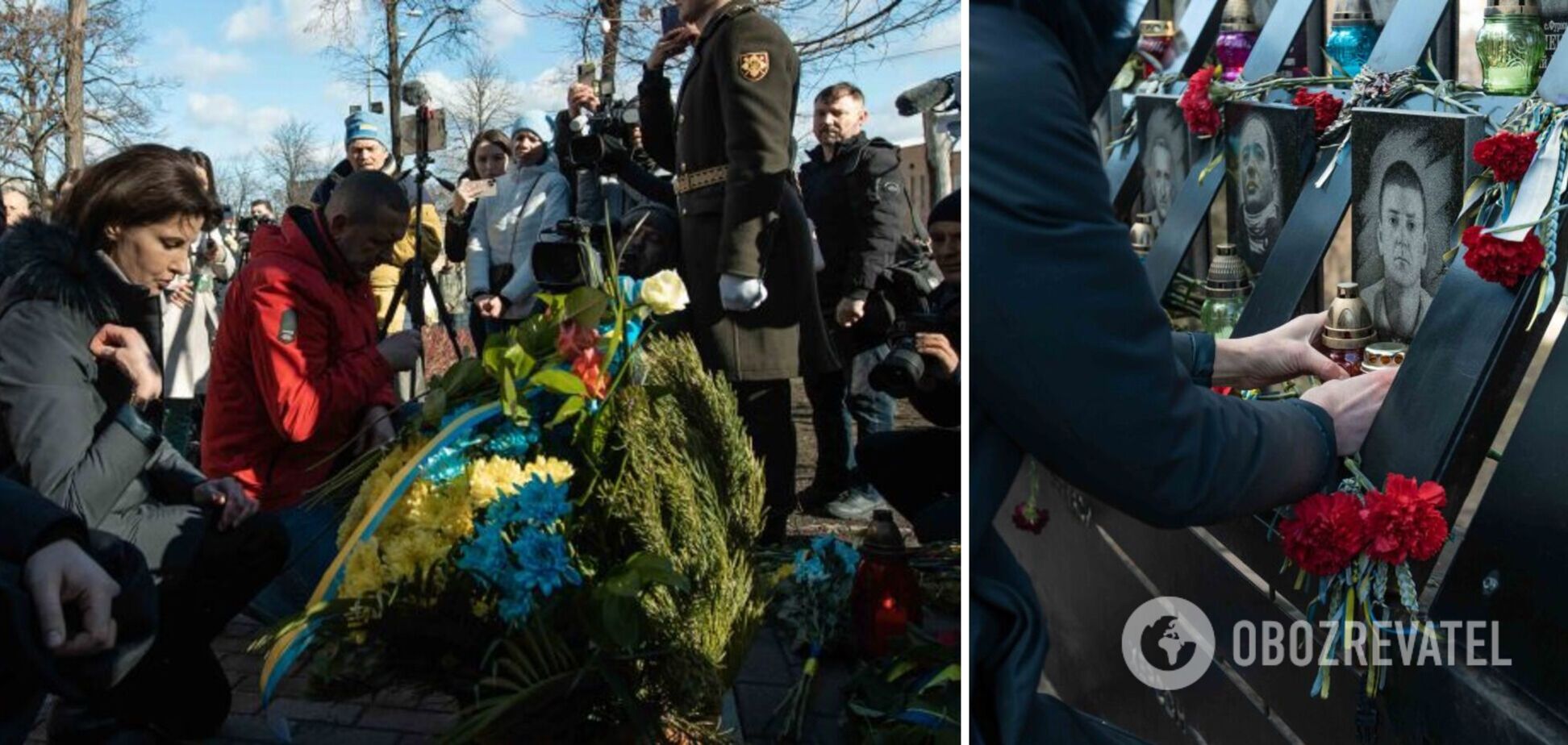 'Были первыми в борьбе с Кремлем': Марина Порошенко почтила память Героев Небесной Сотни