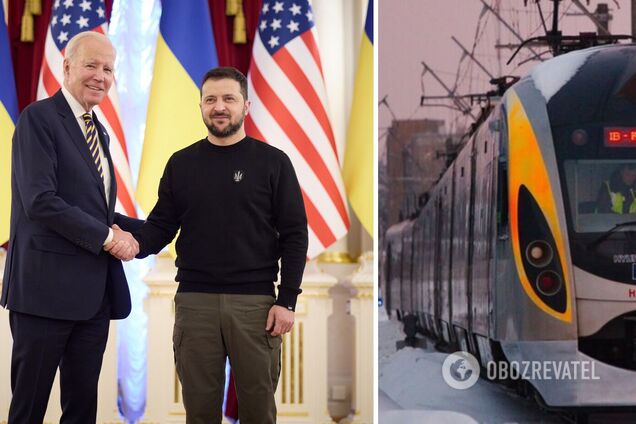 Байден приехал в Киев на поезде