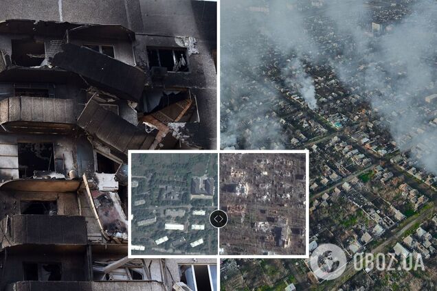 Россия стерла с лица земли 170 тысяч домов: спутниковые фото городов и сел Украины сейчас и год назад