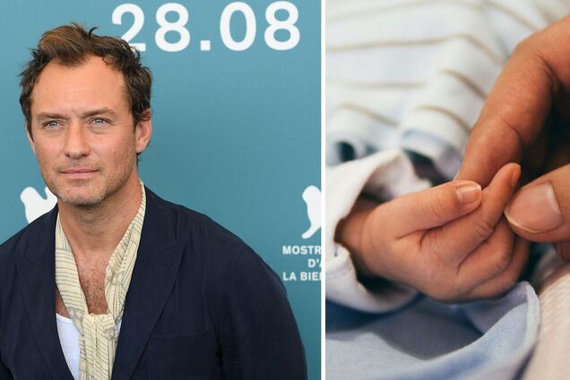 50-летний звезда фильма 'Шерлок Холмс' Джуд Лоу стал отцом в седьмой раз