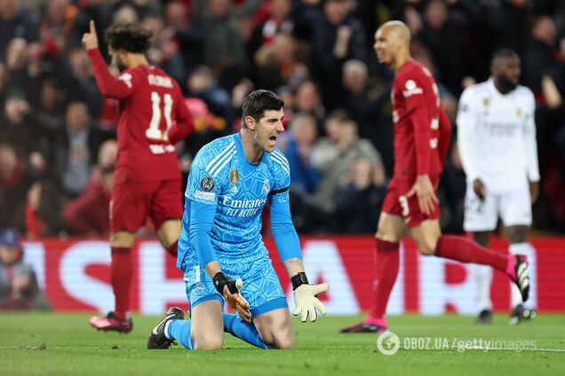 Главный конкурент Лунина привез 'Реалу' позорный гол в матче Лиги чемпионов против 'Ливерпуля'. Видео