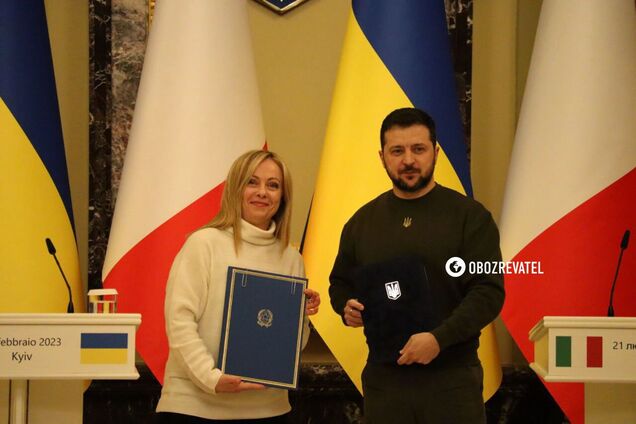 Мелоні приїхала в Україну та зустрілася із Зеленським