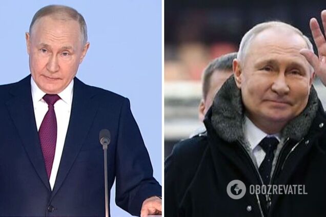В 'Лужники' выпустили двойника? Путин, который постоянно кашлял во время послания к Федеральному собранию, излучал здоровье на концерте. Фото
