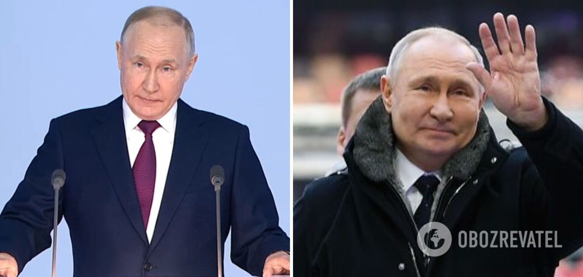 В 'Лужники' выпустили двойника? Путин, который постоянно кашлял во время послания к Федеральному собранию, излучал здоровье на концерте. Фото